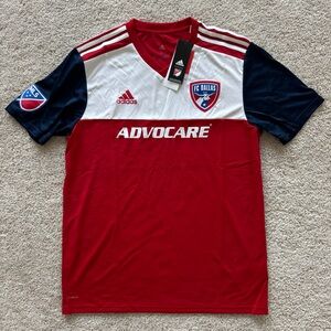 Adidas FC Dallas Soccer Jersey Men Size Large NEW
